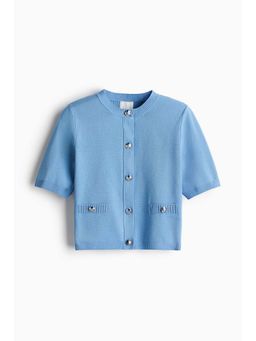 H&M - Women Blue Fine-Knit Cardigan