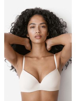 H&M - Women Beige Microfibre push-up bra