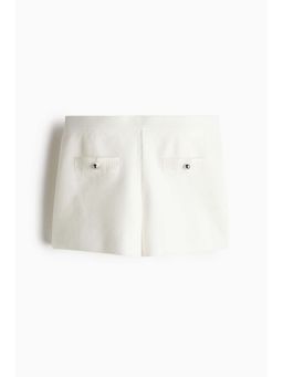 H&M - Women White Fine-Knit Shorts