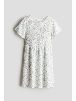 H&M - Girls White Smocked Dress