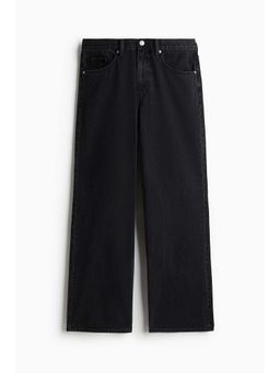 H&M - Men Black Loose Straight High Jeans
