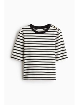 H&M - Women White Fitted T-Shirt