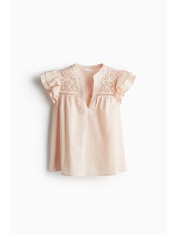 H&M - Women Orange Broderie Anglaise Blouse