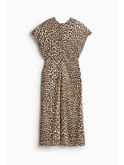 H&M - Women Beige Tape-Waist Dress