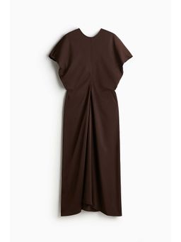 H&M - Women Brown Tape-Waist Dress