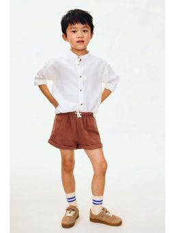 H&M - Boys Orange Cotton Muslin Shorts