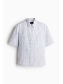 H&M - Men White Regular Fit Short-Sleeved Shirt