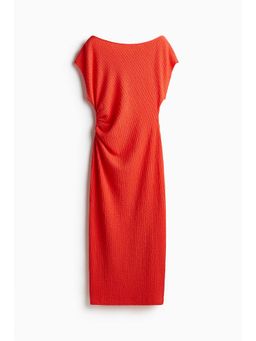 H&M - Women Red Textu Jersey Dress