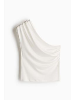 H&M - Women White One-Shoulder Top