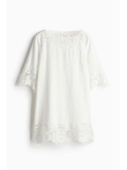H&M - Women White Lace-Detail Dress