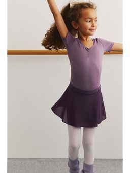 H&M - Girls Purple 2-Piece Leotard and Skirt Set with Drymove