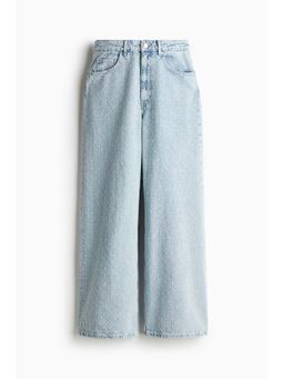 H&M - Women Blue Boucl Denim Jeans