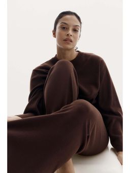 H&M - Women Brown Fine-Knit Pyjama