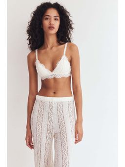 H&M - Women White Padded Soft Lace Bra