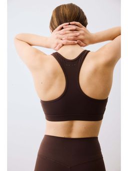 H&M - Women Brown Medium Support Sports bra with SoftMove