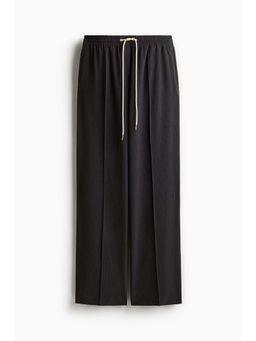 H&M - Women Grey Wide Twill Trousers