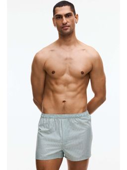 H&M - Men Green 2-Pack Woven Boxer Shorts
