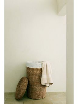 H&M - Beige Extra-Large Seagrass Laundry Basket