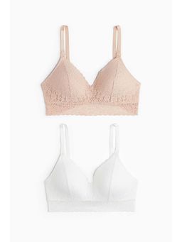H&M - Women MAMA 2-Pack Padded Lace Nursing Bras
