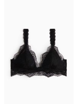 H&M - Women Black Padded Soft Lace Bra
