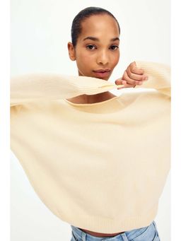 H&M - Women Yellow Off-the-shoulder jumper