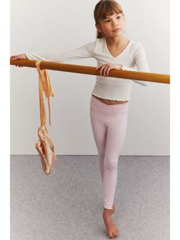 H&M - Girls Pink Sports Leggings with Softmove
