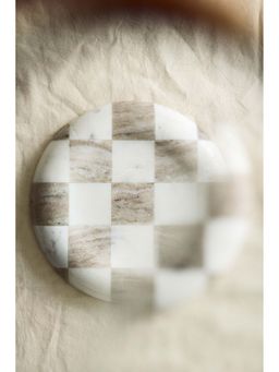 H&M - Beige Large Marble Tray