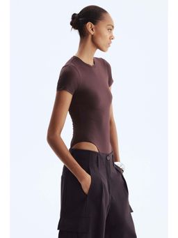 H&M - Women Red Short-Sleeved Microfibre Body