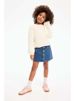 H&M - Girls Blue A-Line Denim Skirt