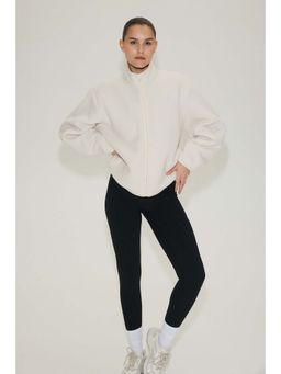 H&M - Women White Teddy Sports Jacket