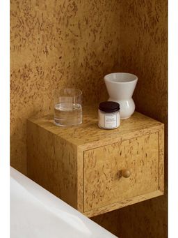 H&M - White Scented Candle In Glass Holder