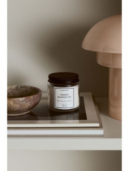 H&M - White Scented Candle In Glass Holder