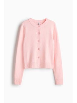 H&M - Women Pink Fine-Knit Cardigan