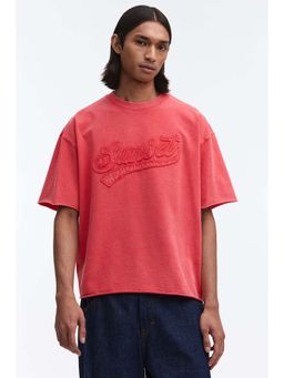 H&M - Men Red Oversized Fit Boxy-Style T-Shirt