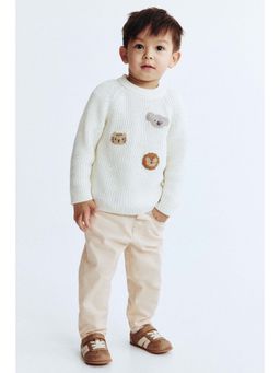 H&M - Unisex Beige Cotton Jeans