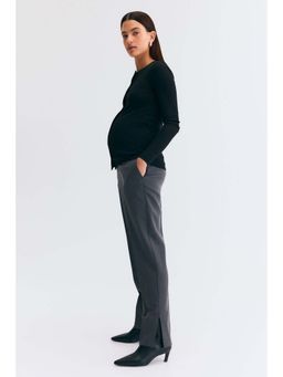 H&M - Women Grey MAMA Slit-Hem Pyjama