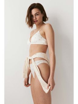 H&M - Women White Padded Soft Pointelle Bra