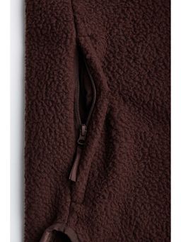 H&M - Women Brown Regular Fit Teddy Sports Gilet