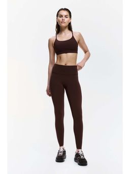 H&M - Women Brown Sculptmove High-Waisted Leggings