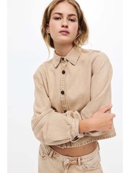 H&M - Women Beige Denim shirt