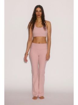 H&M - Women Pink Flared Yoga Leggings With SoftMove
