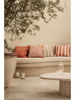 H&M - Beige Large Glass Lantern