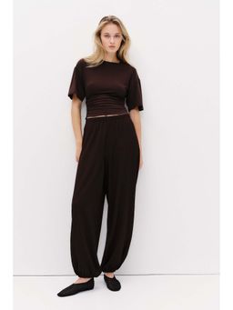 H&M - Women Brown Balloon trousers