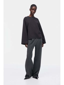 H&M - Women Black Oversized Interlock Top