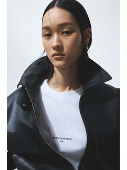 H&M - Women White Oversized Jersey Top