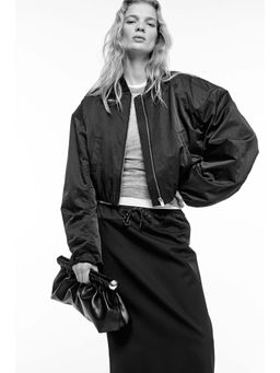 H&M - Women Black Wool-Blend Skirt