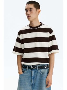 H&M - Men Brown Oversized Fit T-Shirt