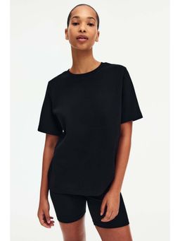 H&M - Women Black Interlock T-Shirt