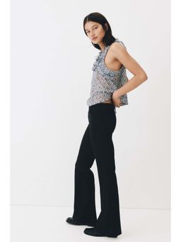 H&M - Women Black Flared Tailored Trouser