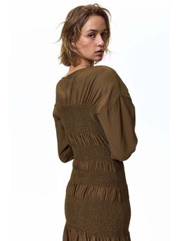 H&M - Women Green Smocked Dress
